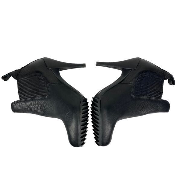 Pedro Garcia Yoad Justine Heeled Chelsea Boots Booties in Black Leather, Size 8 - Picture 12 of 14